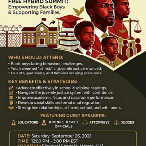 Community Champion Sponsor for the Helping Black Boys Thrive Summit