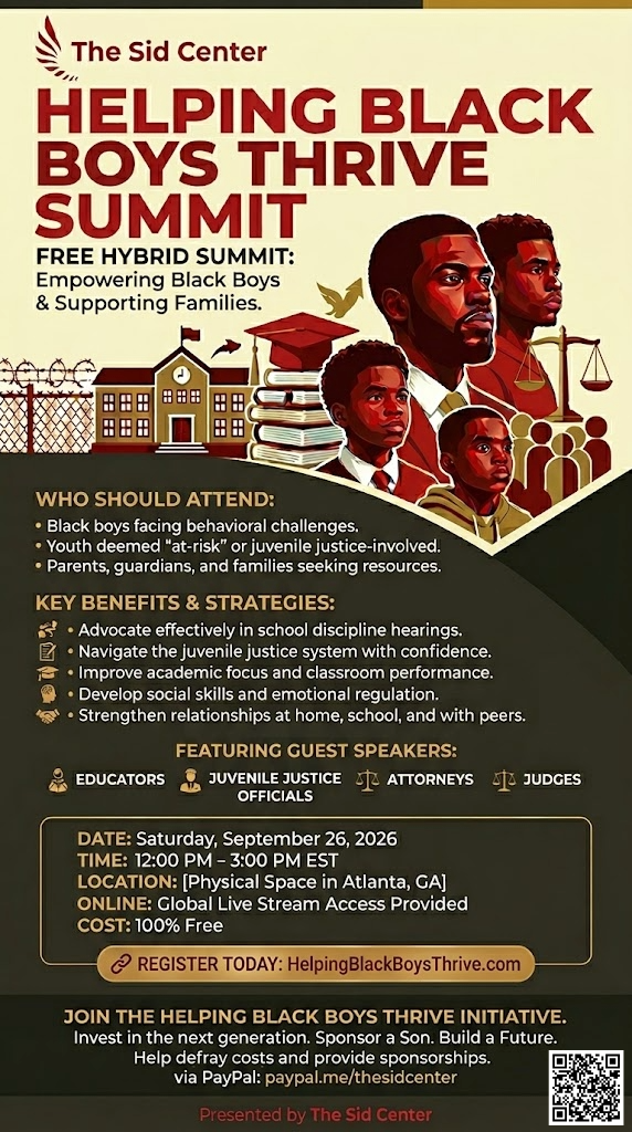 Community Champion Sponsor for the Helping Black Boys Thrive Summit